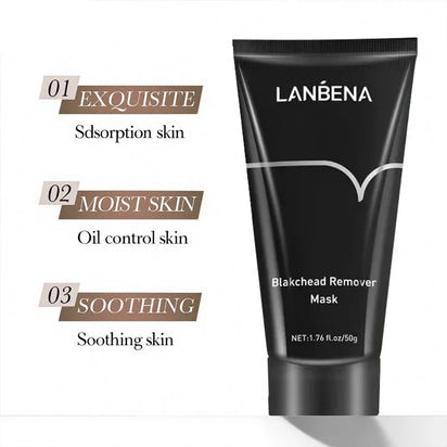 LANBENA Remove Blackhead Mask Shrinking Pore Deep Cleaning Mask Improve Rough Skin Acne Treatment Skin Brighteing Care Beauty
